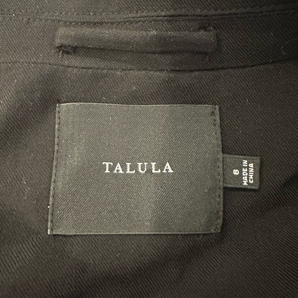 Aritzia Talula  Kent Black Lightweight Open Front Blazer Jacket Size 8 - Picture 5 of 6